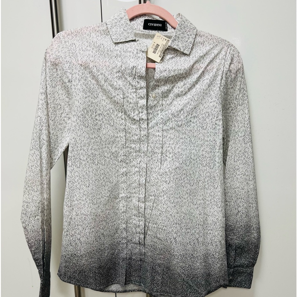 NWT CIVIDINI Blouse Long Sleeve Cotton Size 4